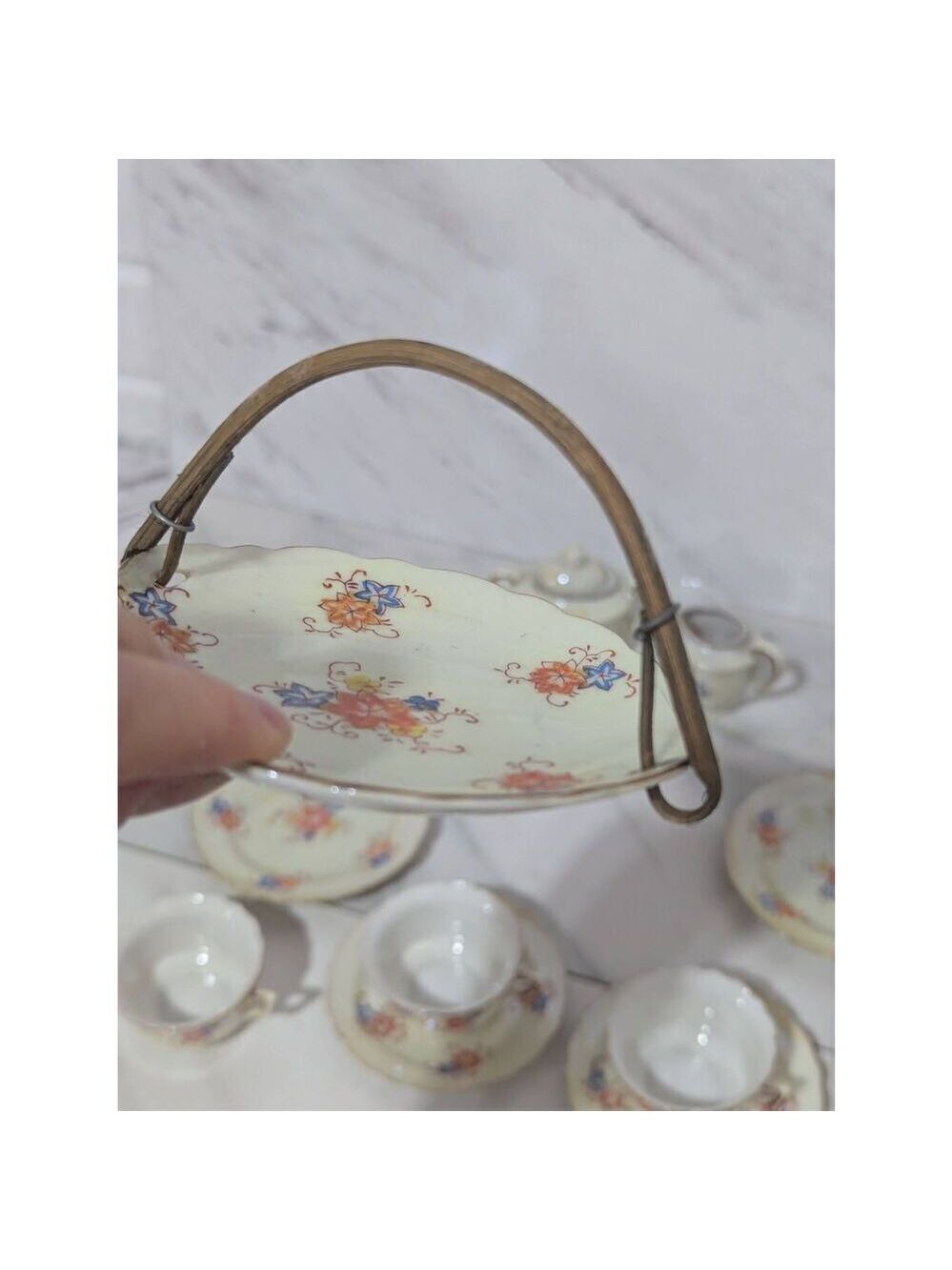 Made in Japan Vintage Child Porcelain Tea Set 16 Pc - Picture 6 of 9